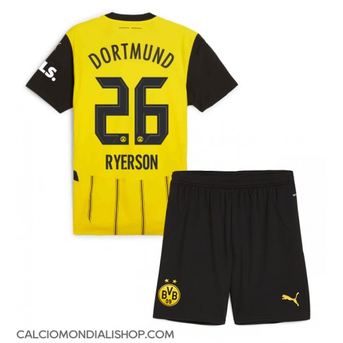 Maglie da calcio Borussia Dortmund Julian Ryerson #26 Prima Maglia Bambino 2024-25 Manica Corta (+ Pantaloni corti)